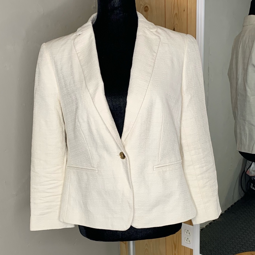Ann Taylor White Blazer